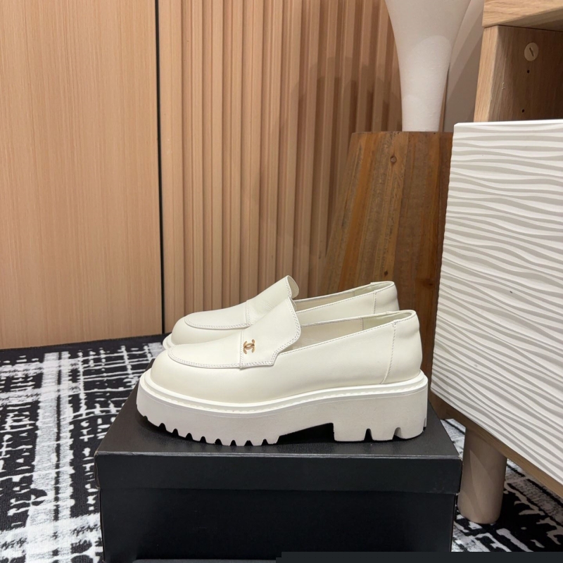 Ch*el leather shoes
